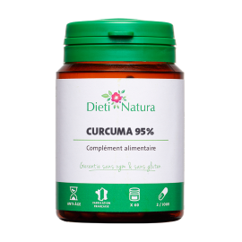 Curcuma en gélules 60x500mg (95% curcumine) - INKANAT